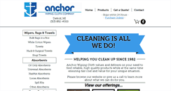 Desktop Screenshot of anchorwipingcloth.com