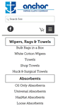Mobile Screenshot of anchorwipingcloth.com